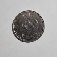 Reverso de 100 Wones, 2014