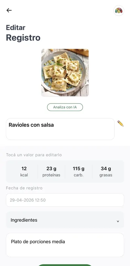 Reconocimiento del plato con inteligencia artificial