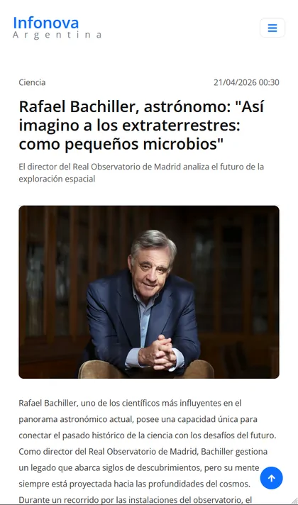 Listado de noticias por sección