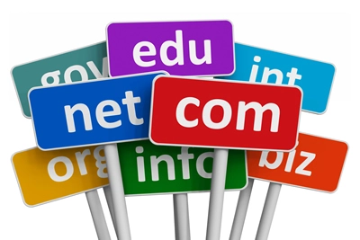 Extensiones de dominios web más usadas en Argentina: .com, .net, .org, .ar