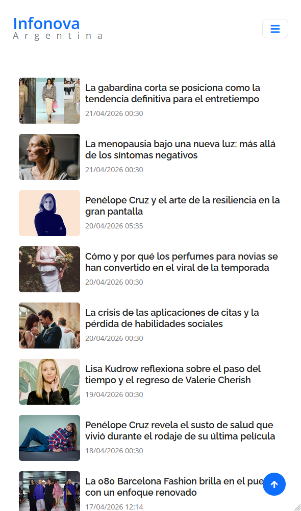 Infonova - Listado de noticias de moda