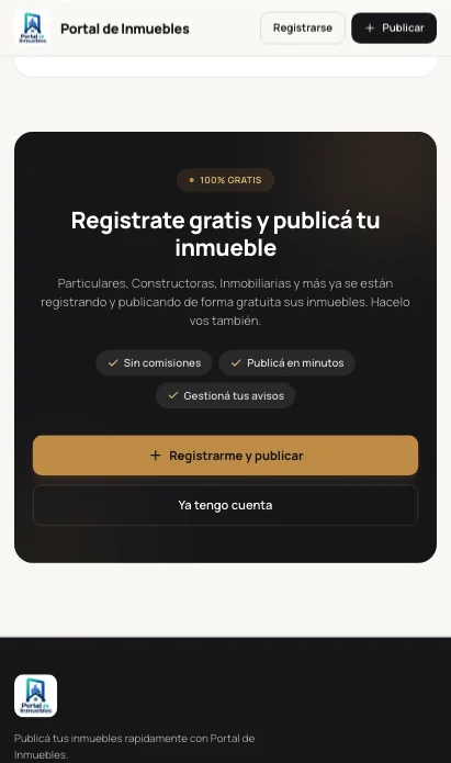 Inmuebles - Listado de propiedades